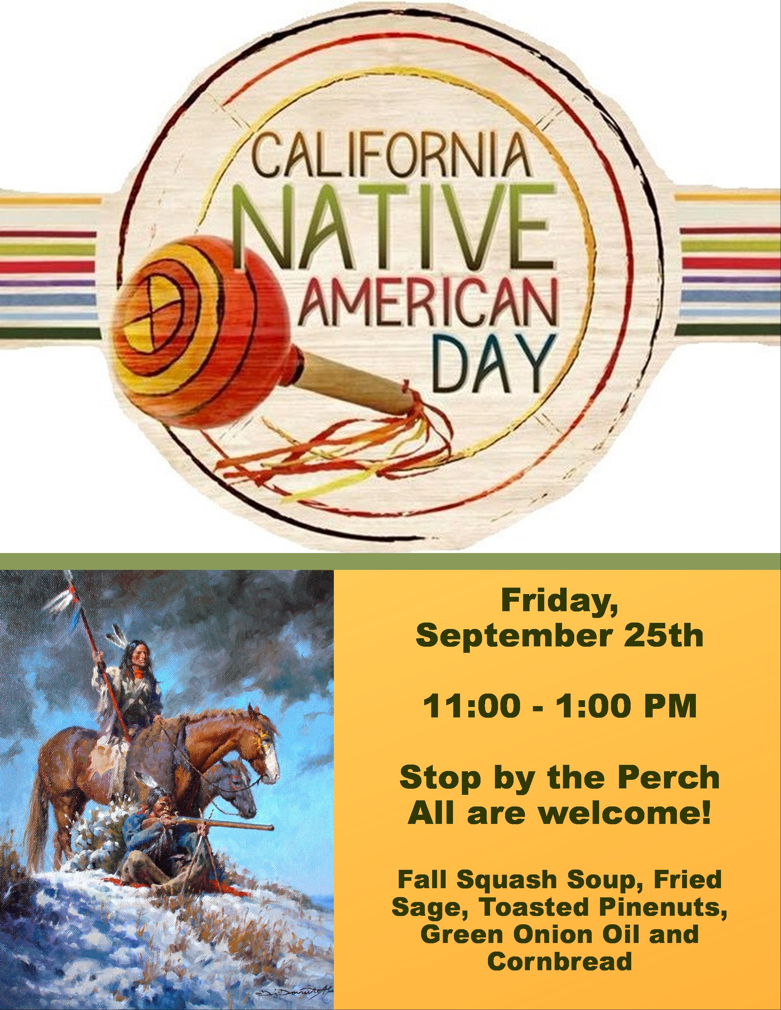 California Native American Day FREE Lunch For Students September 25 